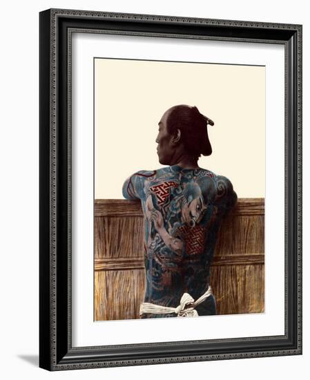 Japanese Tattoo-Kusakabe Kimbei-Framed Art Print