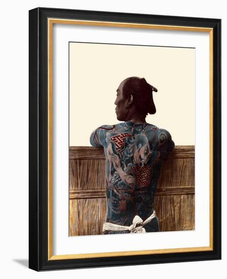 Japanese Tattoo-Kusakabe Kimbei-Framed Art Print