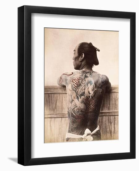Japanese Tattooed Man, c.1880-null-Framed Giclee Print