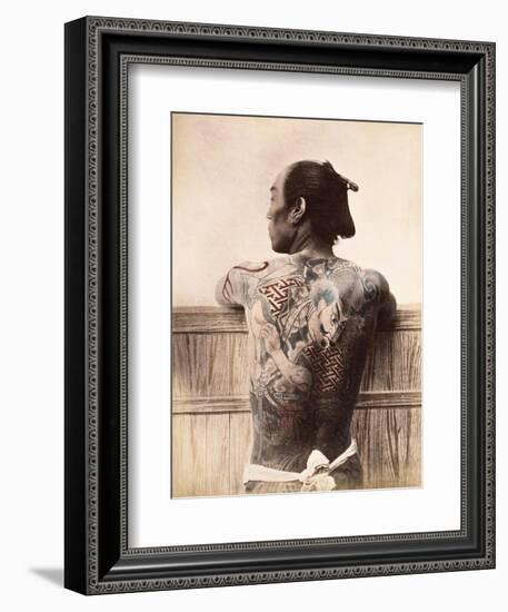 Japanese Tattooed Man, c.1880-null-Framed Giclee Print