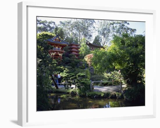 Japanese Tea Garden in the Golden Gate Park, San Francisco, California, USA-Fraser Hall-Framed Photographic Print