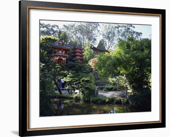 Japanese Tea Garden in the Golden Gate Park, San Francisco, California, USA-Fraser Hall-Framed Photographic Print