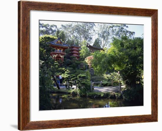 Japanese Tea Garden in the Golden Gate Park, San Francisco, California, USA-Fraser Hall-Framed Photographic Print