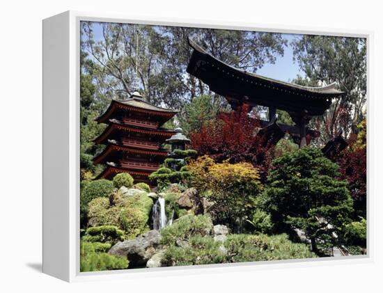 Japanese Tea Garden, San Francisco, California, USA-null-Framed Premier Image Canvas