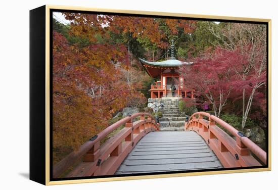 Japanese Temple Garden in Autumn, Daigoji Temple, Kyoto, Japan-Stuart Black-Framed Premier Image Canvas