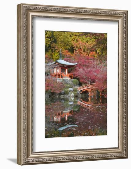 Japanese Temple Garden in Autumn, Daigoji Temple, Kyoto, Japan-Stuart Black-Framed Photographic Print