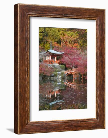 Japanese Temple Garden in Autumn, Daigoji Temple, Kyoto, Japan-Stuart Black-Framed Photographic Print