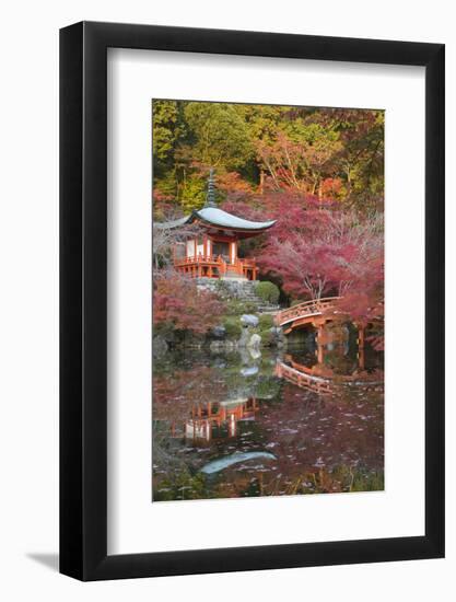 Japanese Temple Garden in Autumn, Daigoji Temple, Kyoto, Japan-Stuart Black-Framed Photographic Print