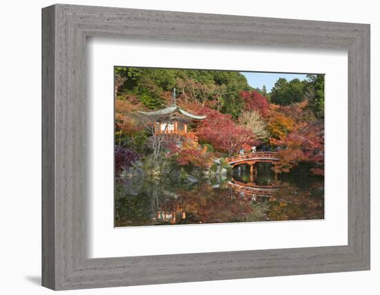 Japanese Temple Garden in Autumn, Daigoji Temple, Kyoto, Japan-Stuart Black-Framed Photographic Print