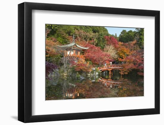 Japanese Temple Garden in Autumn, Daigoji Temple, Kyoto, Japan-Stuart Black-Framed Photographic Print