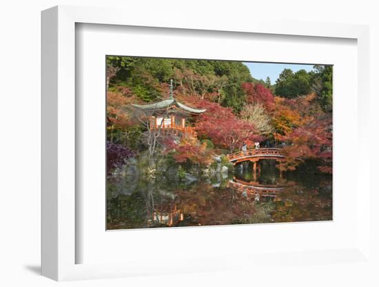 Japanese Temple Garden in Autumn, Daigoji Temple, Kyoto, Japan-Stuart Black-Framed Photographic Print