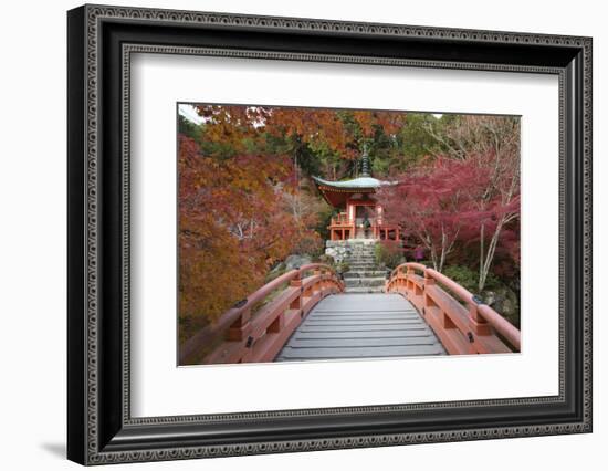 Japanese Temple Garden in Autumn, Daigoji Temple, Kyoto, Japan-Stuart Black-Framed Photographic Print