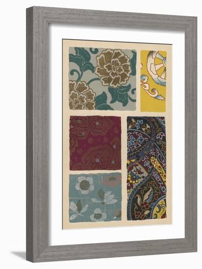 Japanese Textile Design I-null-Framed Art Print