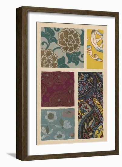 Japanese Textile Design I-null-Framed Art Print