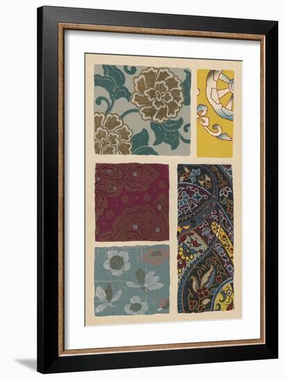 Japanese Textile Design I-null-Framed Art Print