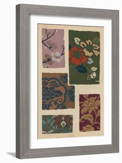 Japanese Textile Design II-null-Framed Art Print
