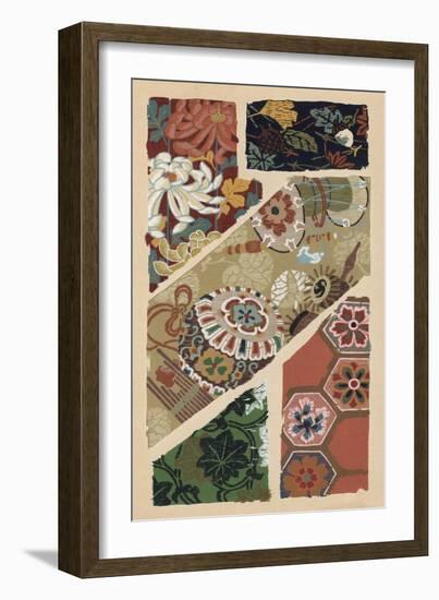 Japanese Textile Design V-null-Framed Premium Giclee Print