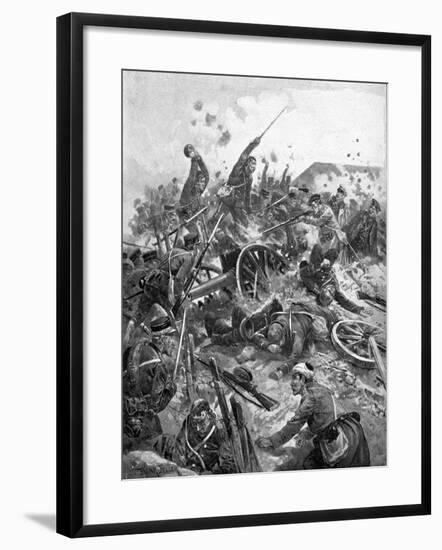 Japanese Troops Storming Russian Fort, Russo-Japanese War, 1904-5-null-Framed Giclee Print