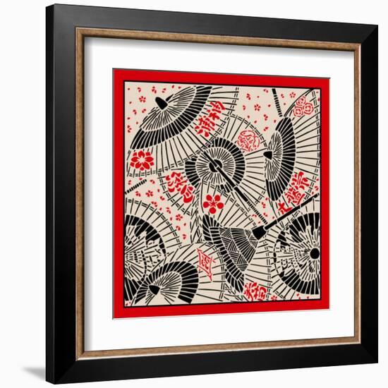 Japanese Umbrella-norph-Framed Art Print