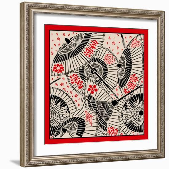 Japanese Umbrella-norph-Framed Art Print