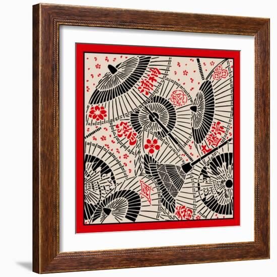 Japanese Umbrella-norph-Framed Art Print