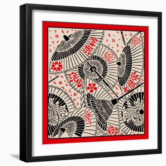 Japanese Umbrella-norph-Framed Art Print