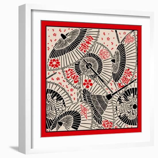 Japanese Umbrella-norph-Framed Art Print