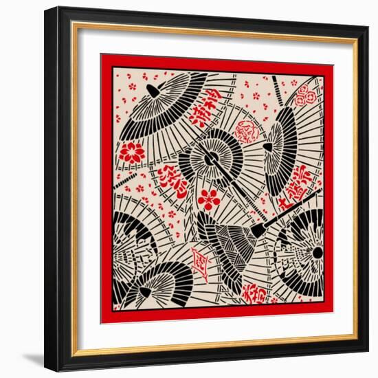Japanese Umbrella-norph-Framed Art Print