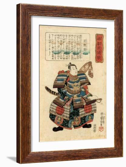 Japanese Warlord Minamoto No Yoritomo, 1845-Utagawa Kuniyoshi-Framed Giclee Print