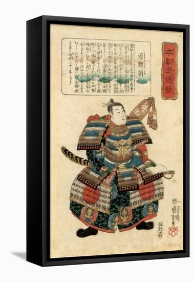 Japanese Warlord Minamoto No Yoritomo, 1845-Utagawa Kuniyoshi-Framed Premier Image Canvas