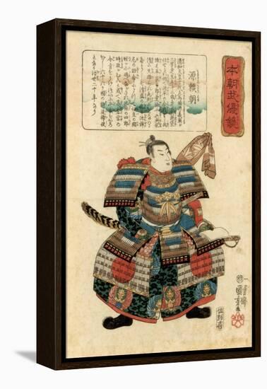 Japanese Warlord Minamoto No Yoritomo, 1845-Utagawa Kuniyoshi-Framed Premier Image Canvas