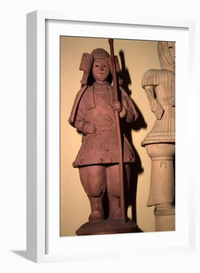 Japanese Warrior, Haniwa Tomb Figure, c300-550-Unknown-Framed Giclee Print