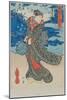 Japanese Woman by the Sea-Utagawa Kunisada-Mounted Giclee Print