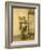 Japanese Woman in Kimono with Fan-null-Framed Photographic Print