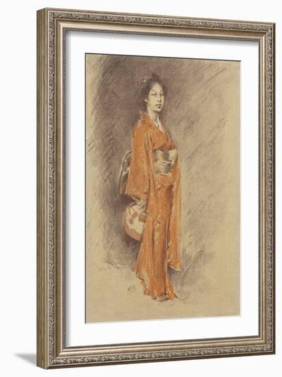 Japanese Woman in Kimono-Robert Frederick Blum-Framed Giclee Print