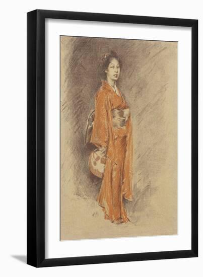 Japanese Woman in Kimono-Robert Frederick Blum-Framed Giclee Print