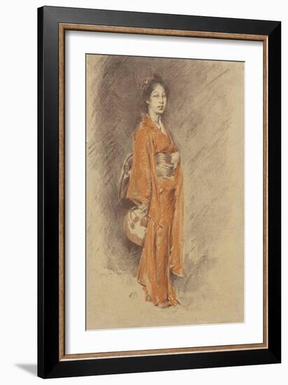 Japanese Woman in Kimono-Robert Frederick Blum-Framed Giclee Print