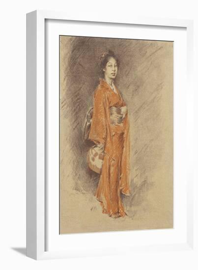 Japanese Woman in Kimono-Robert Frederick Blum-Framed Giclee Print