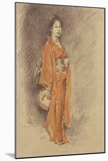 Japanese Woman in Kimono-Robert Frederick Blum-Mounted Giclee Print