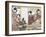 Japanese Women Reading and Writing (Colour Woodblock Print)-Katsukawa Shunsho-Framed Giclee Print