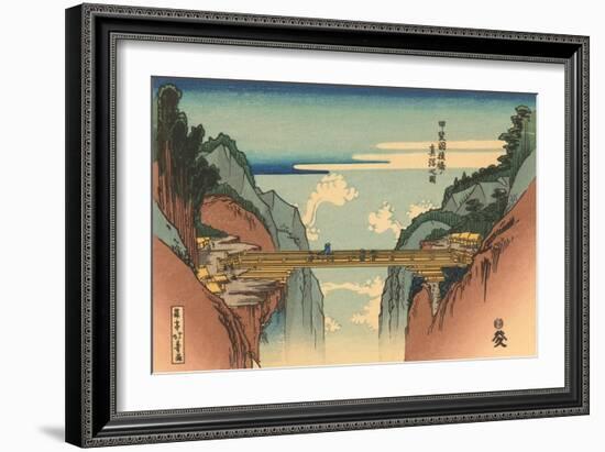 Japanese Woodblock, Bridge-null-Framed Art Print