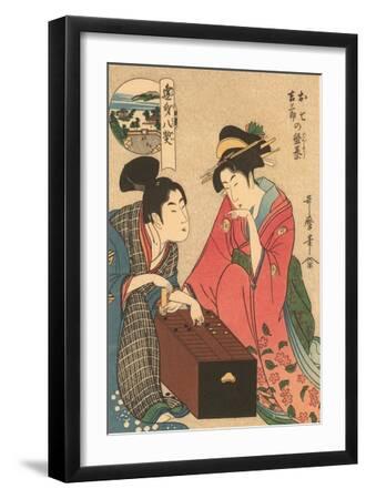 Japanese Woodblock, Geishas Playing Go' Art Print | Art.com
