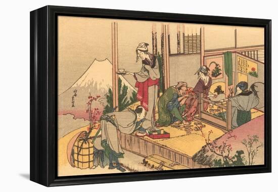 Japanese Woodblock, Tea Ceremony-null-Framed Stretched Canvas