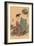 Japanese Woodblock, Woman Dressing-null-Framed Art Print