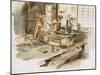 Japanese Woodcarvers, C.1891-Robert Frederick Blum-Mounted Giclee Print