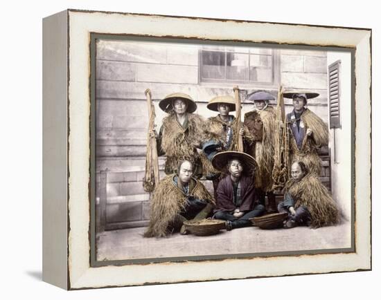 Japanese Yakonin in Dress of Ceremony, C.1868-Felice Beato-Framed Premier Image Canvas