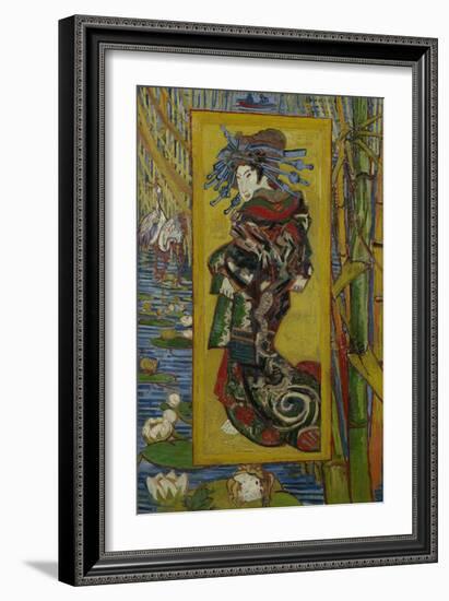 Japonaiserie: Courtesan or Oiran (after Kesai Eisen), Paris, 1887-Vincent van Gogh-Framed Giclee Print