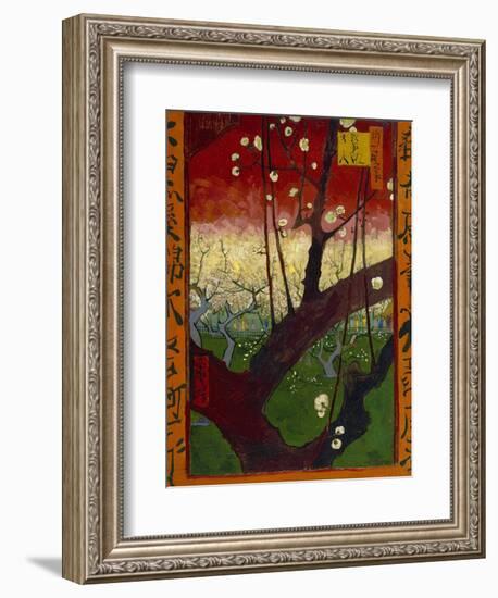 Japonaiserie: Flowering Plum Orchard (after Hiroshige), Paris, 1887-Vincent van Gogh-Framed Giclee Print