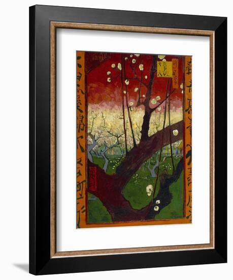 Japonaiserie: Flowering Plum Orchard (after Hiroshige), Paris, 1887-Vincent van Gogh-Framed Giclee Print