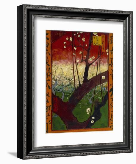 Japonaiserie: Flowering Plum Orchard (after Hiroshige), Paris, 1887-Vincent van Gogh-Framed Giclee Print